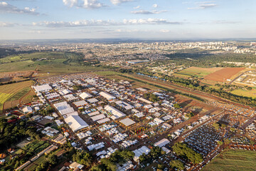 Ribeirao Preto, Sao Paulo, Brazil, circa April 2022: Aerial view of 
