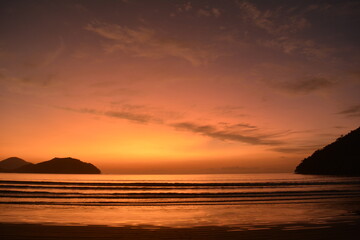 Sunrise in Ubatuba, Brazil, Pereque A&ccedil;u Beach