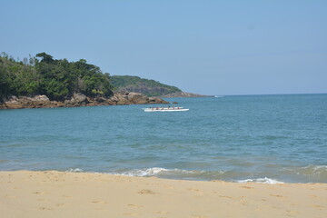 Figueira beach in Ubatuba, Brazil