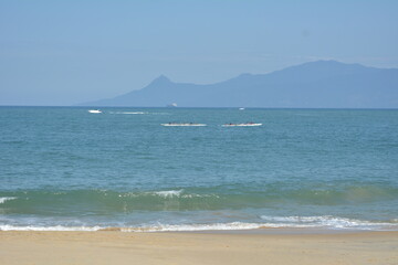 Figueira beach in Ubatuba, Brazil