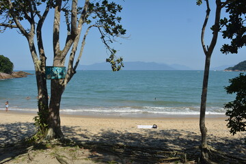 Figueira beach in Ubatuba, Brazil