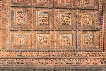 Terracotta decoations - Madanmohan temple - Bishnupur, India