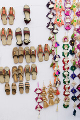 KOLKATA, WEST BENGAL , INDIA - DECEMBER 12TH 2014 : Handmade jute artworks, handicrafts on during Handicraft Fair in Kolkata - the biggest handicrafts fair in Asia.