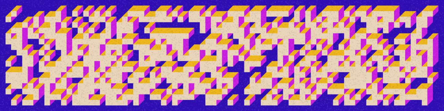 Implementation of Edward Zajec&rsquo;s &ldquo;Il Cubo&rdquo; from 1971. Essentially a Truchet tile set of 8 tiles and rules for placement art illustration