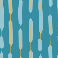 Abstract Modern Stripe Pattern on blue background, Seamless Pattern, Premium Vector