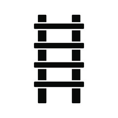 ladder icon. stairs symbol. vector illustration
