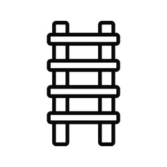 ladder icon. stairs symbol. vector illustration