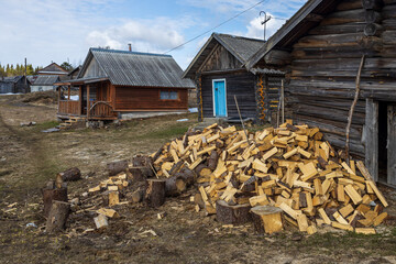 an ancient Karelian village known since 1707. Wooden houses.