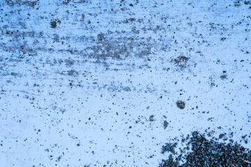 Background, texture of a dirty, stained blue, purple stone wall.
