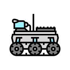autonomous robot color icon vector. autonomous robot sign. isolated symbol illustration