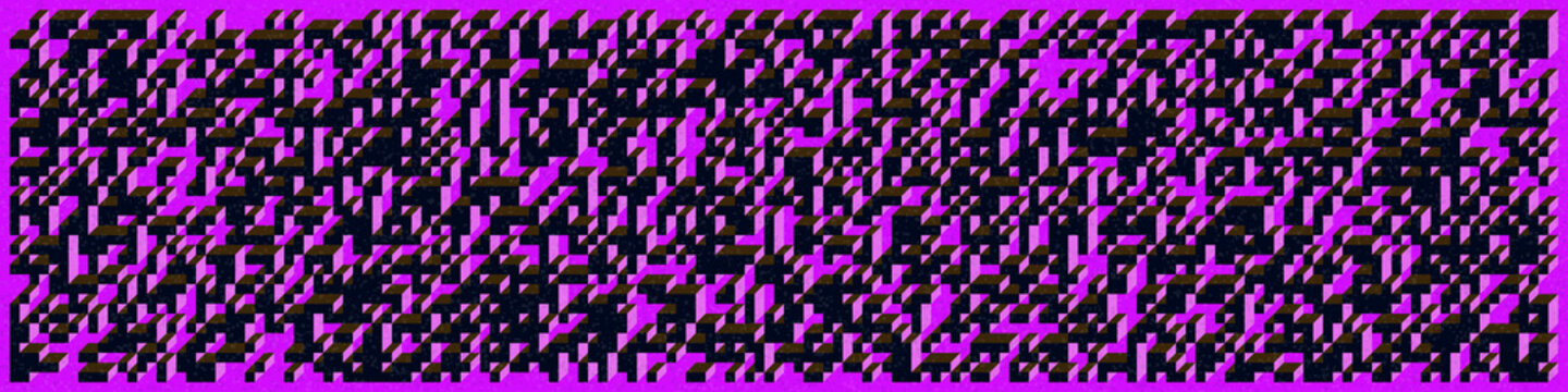 Implementation of Edward Zajec&rsquo;s &ldquo;Il Cubo&rdquo; from 1971. Essentially a Truchet tile set of 8 tiles and rules for placement art illustration