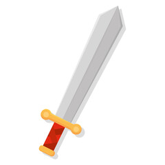 Isolated sword marios videogame vector illustration