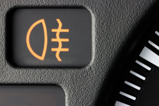 rear fog light control light in car dashboard