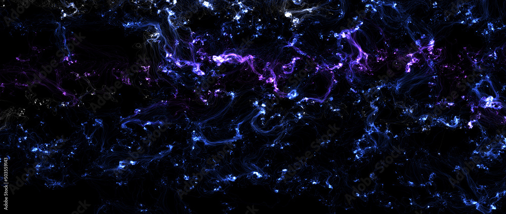 Canvas Prints view from space to the galaxy. the universe is filled with nebulae and galaxies. panoramic shot, wid