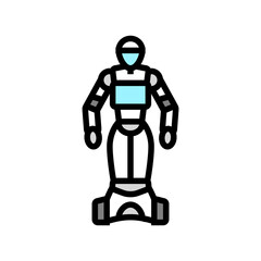 artificial robot color icon vector. artificial robot sign. isolated symbol illustration