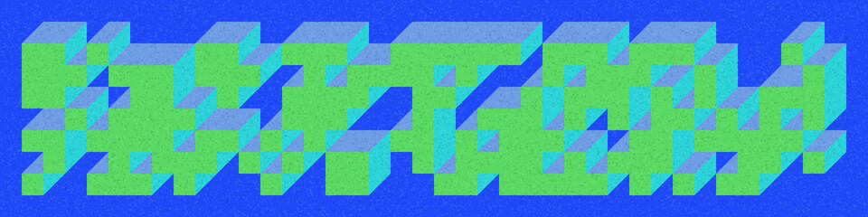 Implementation of Edward Zajec’s “Il Cubo” from 1971. Essentially a Truchet tile set of 8 tiles and rules for placement art illustration