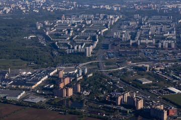 Fototapeta premium bird's eye view of the city
