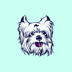 puppy dog vector illustration