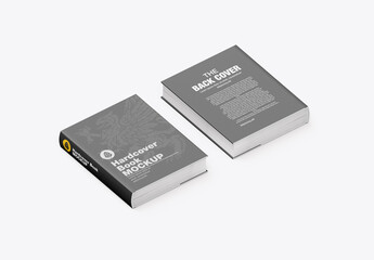 Hardcover Book Cover Mockup