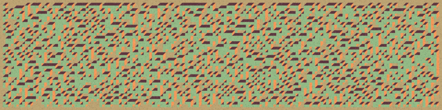 Implementation of Edward Zajec&rsquo;s &ldquo;Il Cubo&rdquo; from 1971. Essentially a Truchet tile set of 8 tiles and rules for placement art illustration