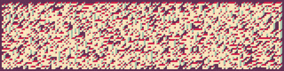 Implementation of Edward Zajec&rsquo;s &ldquo;Il Cubo&rdquo; from 1971. Essentially a Truchet tile set of 8 tiles and rules for placement art illustration