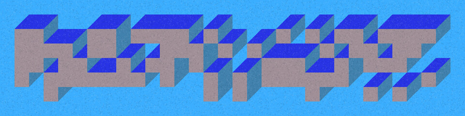 Implementation of Edward Zajec’s “Il Cubo” from 1971. Essentially a Truchet tile set of 8 tiles and rules for placement art illustration