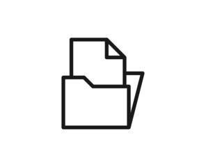 Paper line icon. High quality outline symbol for web design or mobile app. Thin line sign for design logo. Color outline pictogram on white background