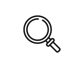 Search line icon on white background