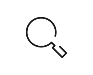 Search line icon on white background