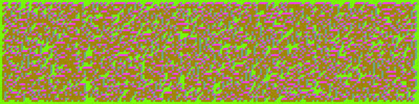 Implementation of Edward Zajec&rsquo;s &ldquo;Il Cubo&rdquo; from 1971. Essentially a Truchet tile set of 8 tiles and rules for placement art illustration