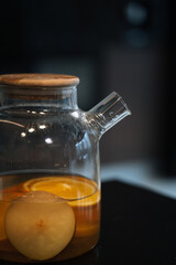 cold or hot drink in a glass server © kavoons
