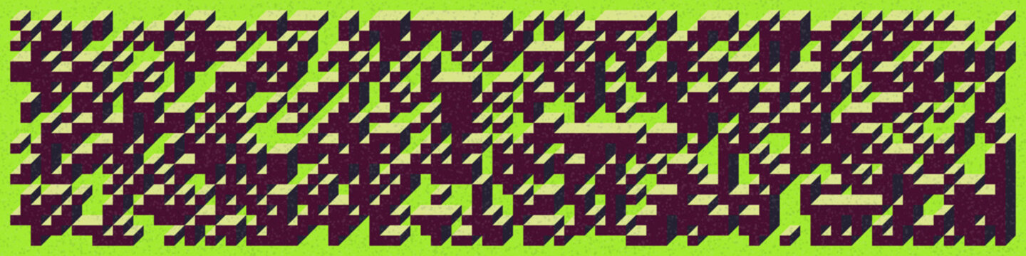Implementation of Edward Zajec&rsquo;s &ldquo;Il Cubo&rdquo; from 1971. Essentially a Truchet tile set of 8 tiles and rules for placement art illustration