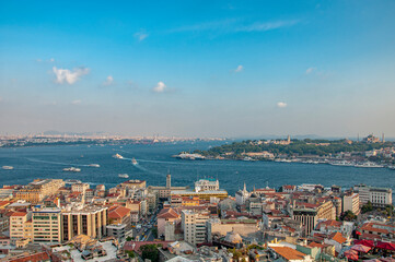 Fototapeta na wymiar Istanbul view from Galata tower