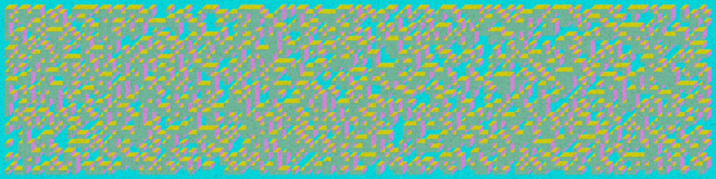 Implementation of Edward Zajec&rsquo;s &ldquo;Il Cubo&rdquo; from 1971. Essentially a Truchet tile set of 8 tiles and rules for placement art illustration
