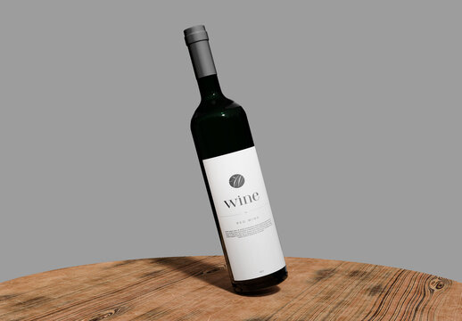 Wine Bottle Mockup