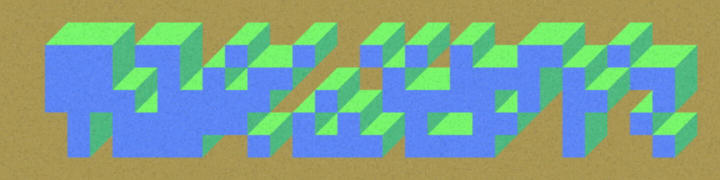 Implementation of Edward Zajec&rsquo;s &ldquo;Il Cubo&rdquo; from 1971. Essentially a Truchet tile set of 8 tiles and rules for placement art illustration