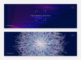 Digital technology abstract background.