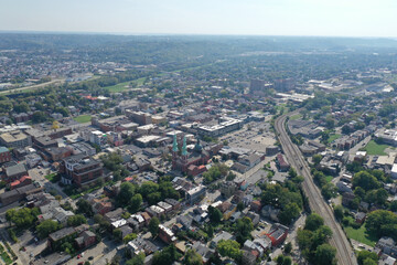 Fototapeta na wymiar Aerial view of Covington Kentucky