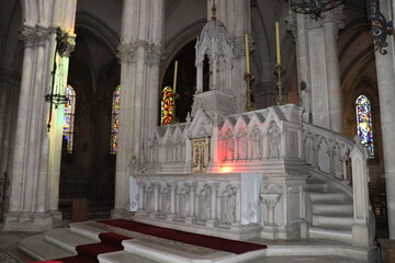 L'église Saint André, intérieur de l'église, ville de Châteauroux, département de l'Indre,...
