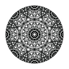 Hand drawn mandala. decoration in ethnic oriental  doodle ornament.