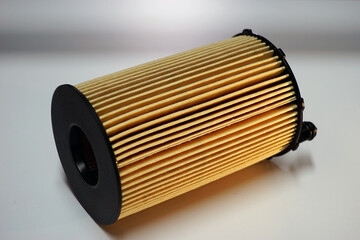 Filter element of a modern car close-up. Selected focus.