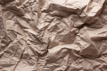 Crumpled paper  background. Parcel paper texture