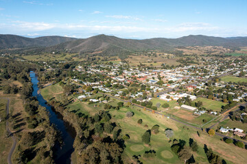 The northern New South Wales town of  Bingara on the Gwydir river.