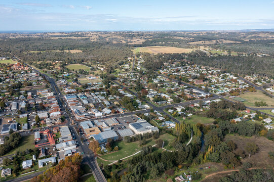 The northern New South Wales town of  Coonabarabran , Australia.