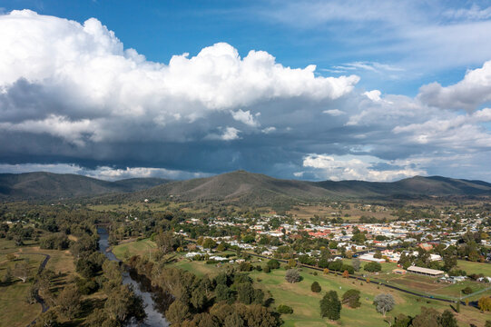 The northern New South Wales town of  Bingara on the Gwydir river.