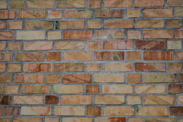 beautiful red and brown brick wall background, vintage background with space for text
