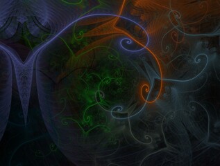 Imaginatory fractal abstract background Image