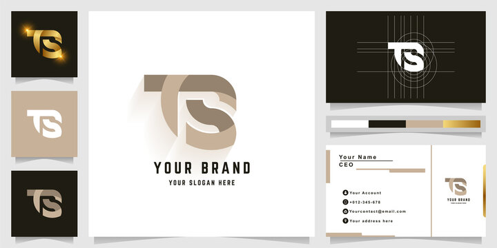 Letter TS or rs monogram logo