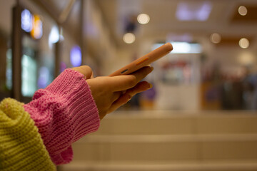 Girl checking her cellphone