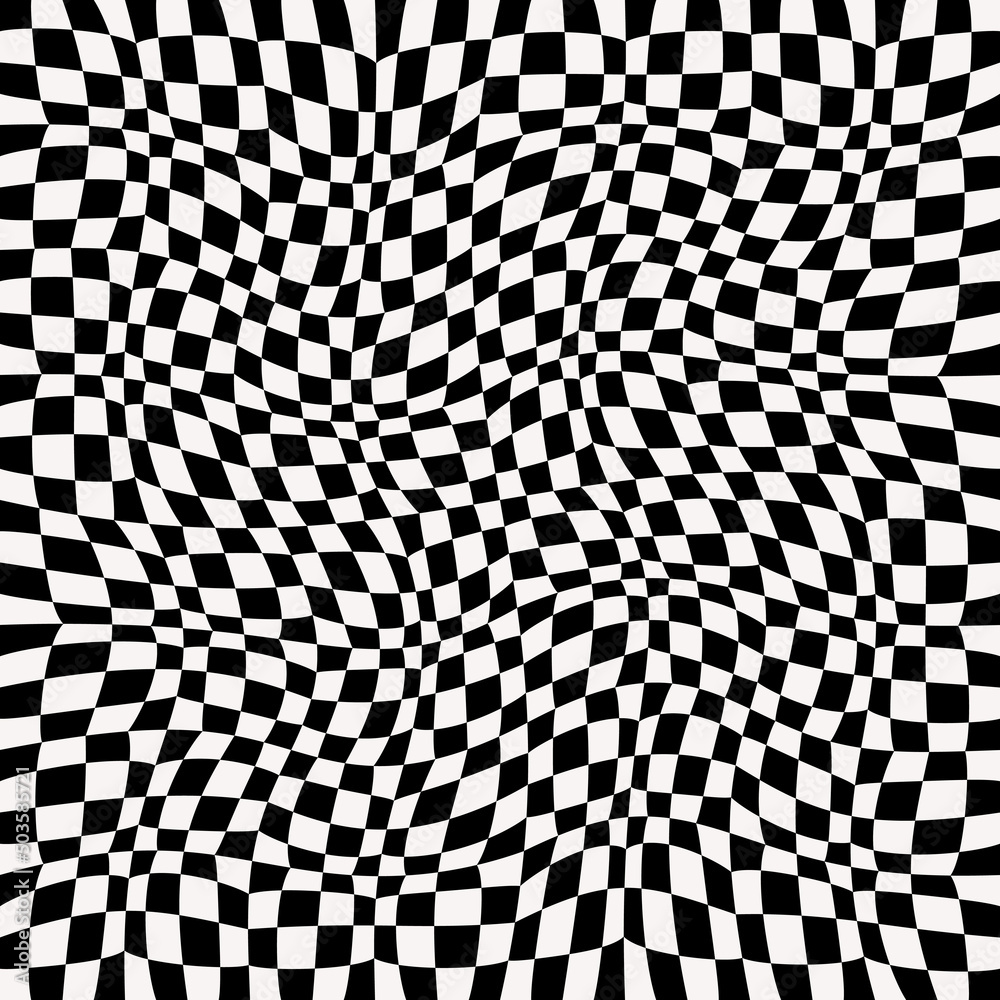 Aufkleber twisted race flag. twisted race pattern. vector wavy pattern.